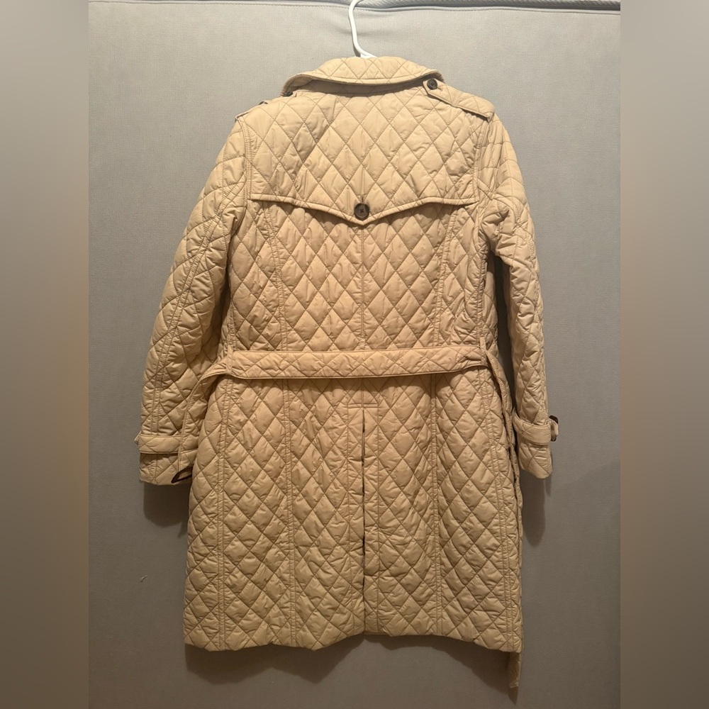 Brooks Brothers Quilted Taffeta Trench Coat Size 8 LIKE NEW - Picture 4 of 6